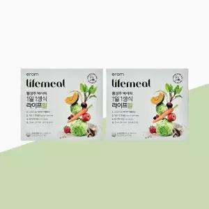 이롬 황성주 박사의 1일 1생식 라이프밀 30g x 14포 x 2박스 식사대용 선식 뉴밀