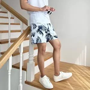 [옷자락]남자 쾌속건조 메쉬 야자수 래쉬가드 반바지