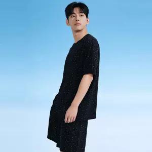 [이너쿠키]쿨 냉감 여름 남자 반팔 잠옷 실내복 홈웨어 세트 NMS6C11