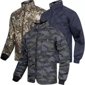 [디바옴므]겨울 기모안감 가슴포켓 경량 깔깔이 자켓 점퍼 하이넥