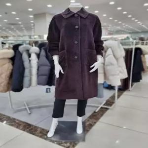 [더아이잗]알파카 울 퀼팅 코트 IMCA0CT22930