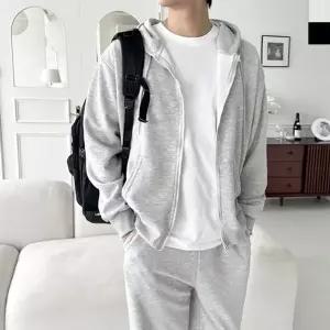 [옷자락]남자 봄가을 간절기 오버핏 투웨이 후드집업