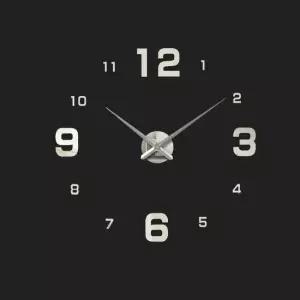 벽시계 DIY시계 붙이는시계 큰숫자 숫자블랙시계 벽 인테리어효과 저소음 원형 침실 방