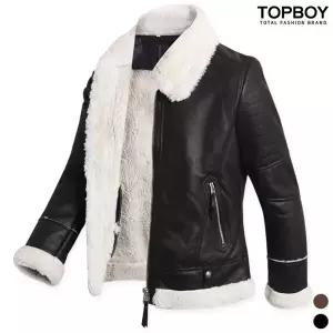 [탑보이] 하이넥 라인 무스탕 (K2104)