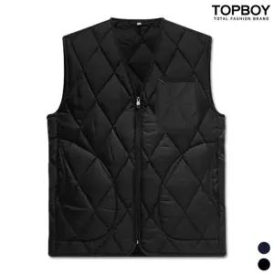[탑보이] 베이직 브이넥 퀄팅 패딩조끼 (DA015)