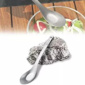[콩심팥심]티타늄 숟가락 캠핑 등산용 휴대용 숫가락 야외 수저