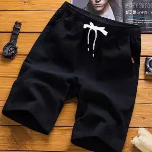 [라일리의류] Rly 남자 반바지 여름 린넨 마 5부 밴딩 고무줄 쇼