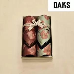 [하프클럽/닥스ACC]  DKO10A 남녀2매 나염 손수건 세트