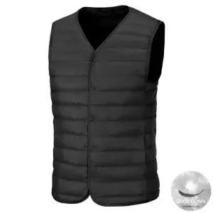 [데피][루페코리아] 오리털 다운 경량 패딩조끼 남여공용 DW930 블랙