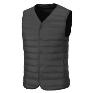 [데피][루페코리아] 경량 패딩조끼 브이넥 겨울 조끼 남여공용 DW670 차콜