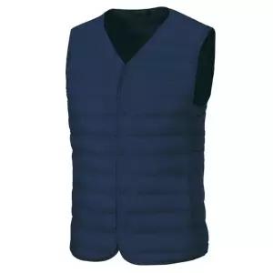 [데피][루페코리아] 경량 패딩조끼 브이넥 겨울 조끼 남여공용 DW670 네이비