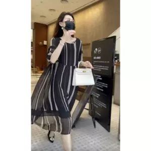 원피스 스커트 여름 프렌치 패션 가벼운 럭셔리 쉬폰 여자원피스 아트 드레스 원템2