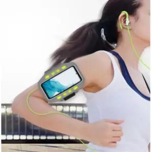 운동집중 갤럭시 스마트폰 방수형 LED 암밴드 신축성 수납포켓 산책 가방 레저 미니백