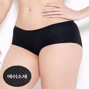 [라보라]심리스 퓨징 메쉬 누디 팬티 703BK