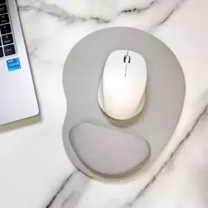 컴퓨터 데스크 마우스패드 보카시 마우스 손목보호대 회색