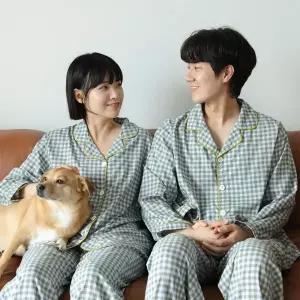 데일리라이크 신혼부부 커플 긴팔 잠옷 HWD 모달 파자마 홈웨어 MNS