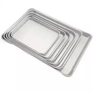 직사각 쟁반 업소용 트레이 쟁반 씨팬 시트팬 대 예쁜 쟁반 주방용품 사각 서빙 트레이 업소용 카페