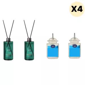 양키캔들 실내 디퓨저 + 에어프레셔너 각2개 X4세트 BNS