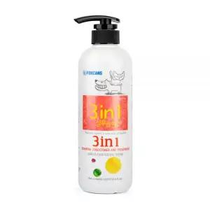 포켄스 반려견 샴푸 린스 트리트먼트 목욕 용품 3in1 550ml MNA