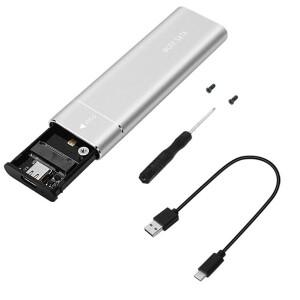 NVME M.2 솔리드 스테이트 드라이브 외부 인클로저 2230/2242/2260/2280 M.2-USB C 10Gbps SSD 알루미늄 케