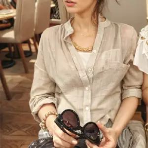 하늘하늘 여신핏 린넨셔츠 여자 여름 셔츠 남방