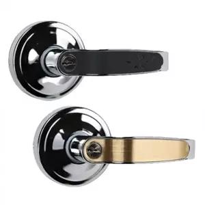 국산 골드 도어록 상가 현관정 열쇠형 인테리어 문손잡이 레버형 블랙 실내