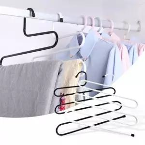 논슬립 심플 S자 5단 바지걸이 옷걸이 옷장홀더