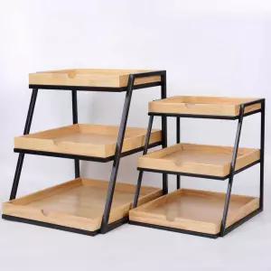 쿠키 진열대 쟁반 베이커리 빵진열대 3단 마트 과자