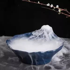 일본식 후지산 접시 드라이아이스 이자카야 식당