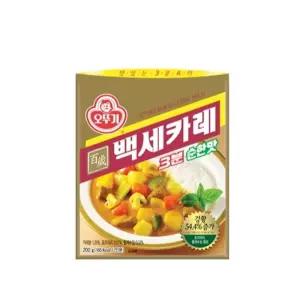 식품 카레 순한맛 3분 낱개판매 즉석 요리 백세 200g