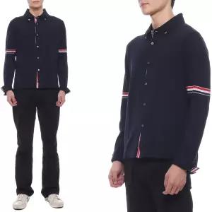 [롯데백화점]톰브라운 24FW 남성 암밴드 울 셔츠 가디건 MKL005A Y1002 415 24F