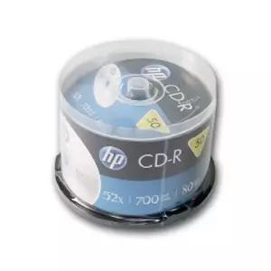 플라스틱 재질의 HP CD-R 공시디 50PK복사 씨디 업무용 사무용 다용도 CD 용CD