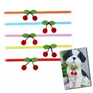 [하프클럽/셀러허브(펫)]체리 강아지 강아지머플러 리본 스카프(랜덤)X3