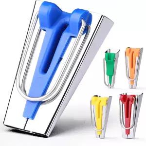 Jimier 5 사이즈 바이어스 테이프 메이커 패브릭 퀼팅 재봉을 위한 업그레이드된 바인딩 제작 도구 신속한