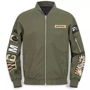 [디바옴므]자수 와팬 쫀쫀스판 항공 점퍼 집업 자켓 야상