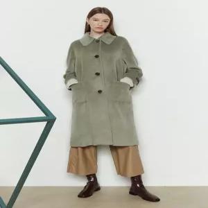 [더아이잗]알파카 울 퀼팅 코트 IMCA0CT22_DG