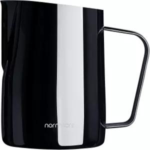 놈코어 스팀 피처 둥근 스파우트가 있는 15.2온스 밀크 프로더 저그 정밀 라떼 아트용 프리미엄 바리스타