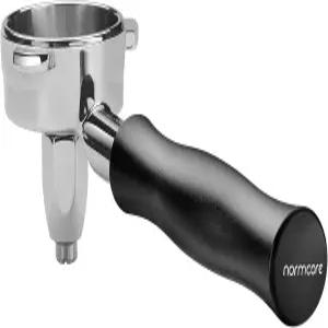 노름코어 54mm 티 포타필터 블랙 아노다이징 알루미늄 핸들이 장착된 티프레소 브레빌 세이지 바리스타