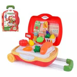 마트놀이 계산대놀이 가방 휴대용 장사놀이 캐리어