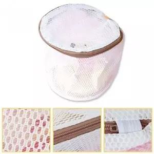 고품질 브라세탁망 2중 매쉬 약13x12cm 원단보호 빨래그물망 손상방지 지퍼열림방지 망사 드럼 WFLTRWN