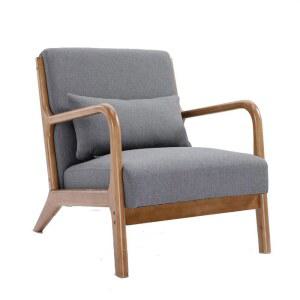 거실 베란다 원목 안락의자 암체어 낮은 가정용 소파