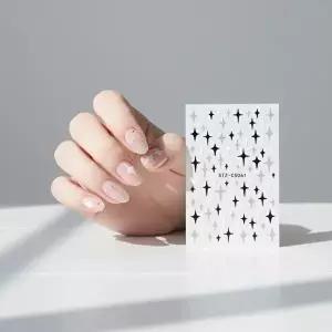 도형 네일 스티커 4종 붙이는 젤 매니큐어 셀프 손톱 아트 데코-WFNSQB2