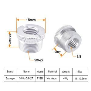 도니식 마이크 액세서리 나사 5/8-27 ~ 3/8-16 1/4-20 인치 변환 너트 스탠드용 삼각대 어댑터 마운트