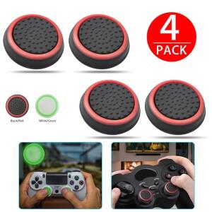 [호환품]소니호환 플레이 스테이션 4 PS 슬림 프로 Xbox One 360 4pcs  고무 실리콘 Anti-Slip 엄지 그립