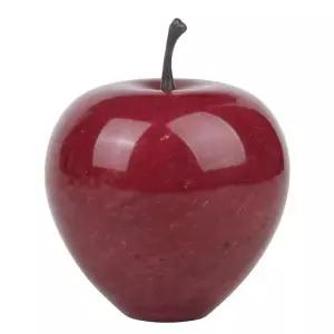 사과문진 스톤오브제 대리석과일 레드 장식품 스몰 소품