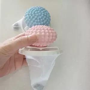 고품질 빨래 세탁볼 2p 볼망 엉킴방지 세탁공 찌든때 세탁볼 세탁기 재사용 드럼세탁 여과망 WFLTX6A