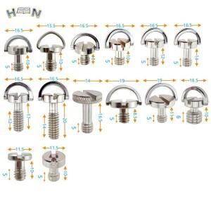 도니식 D링 카메라 마운트 나사 퀵릴리즈 플레이트 어댑터 삼각대 모노포드 볼헤드 Dslr 사진 고정 1/4 인