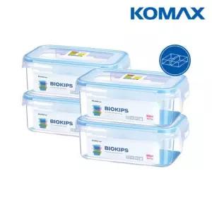코멕스 바이오킵스 밀폐용기 직사각 칸 900ml X 4개