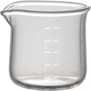 에스프레소 컵 100ML/3OZ 입 모양이 V자인 샷잔 클리어 액세서리 우유 거품기 1개