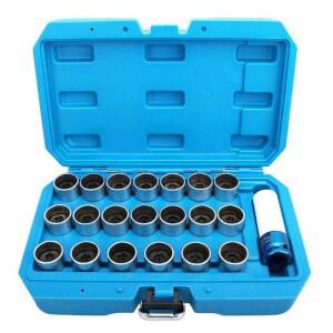 휠락리무버툴 폭스바겐 21피스 타이어 소켓 정비 육각형 너트 휠너트 래칫